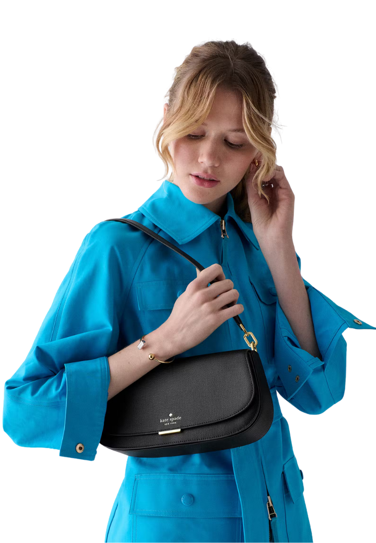 ( PREORDER ) Kate Spade Quinn Shoulder Bag In Black KN644