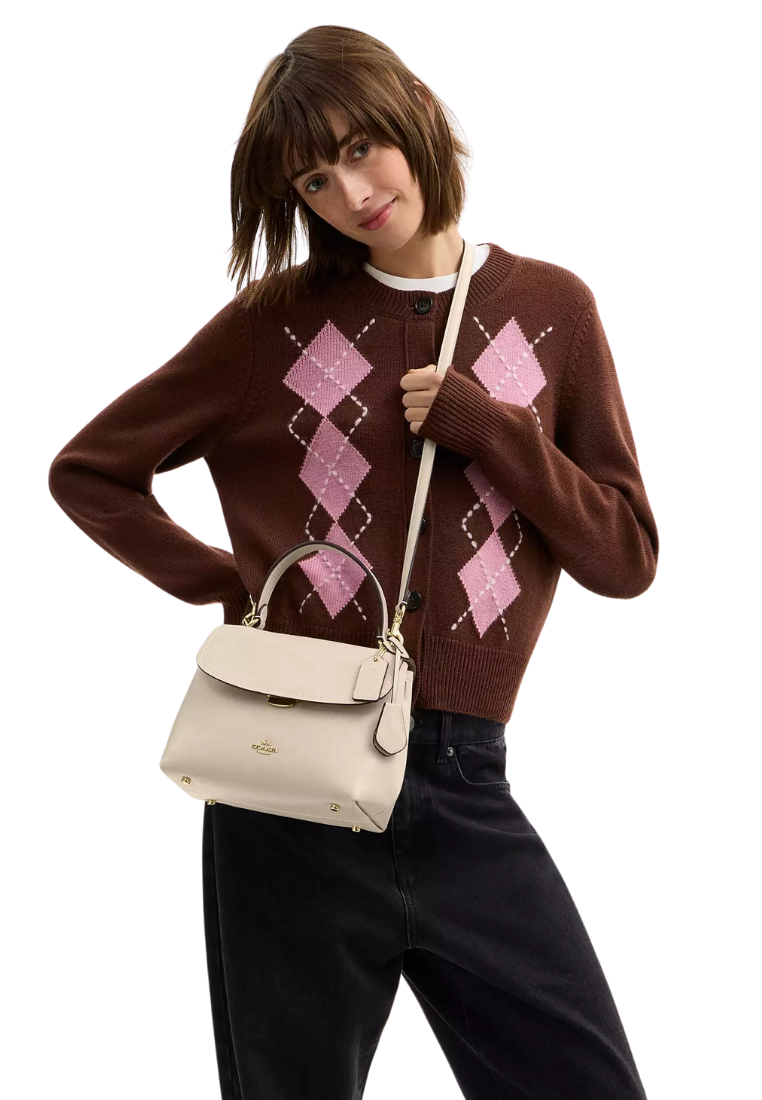 ( PREORDER ) Coach Emory Top Handle Crossbody Bag In Gold CCE54