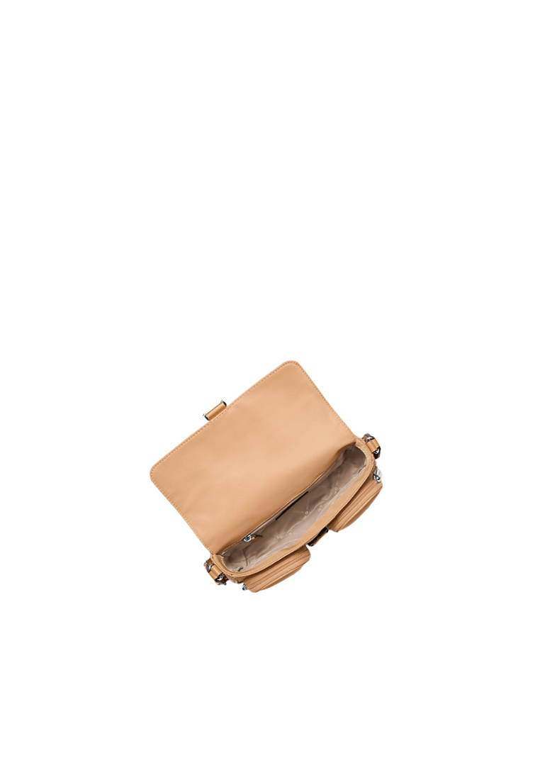 ( PREORDER ) Michael Kors Khai Medium Nylon Messenger Bag In Peanut 35T5S5FM6C