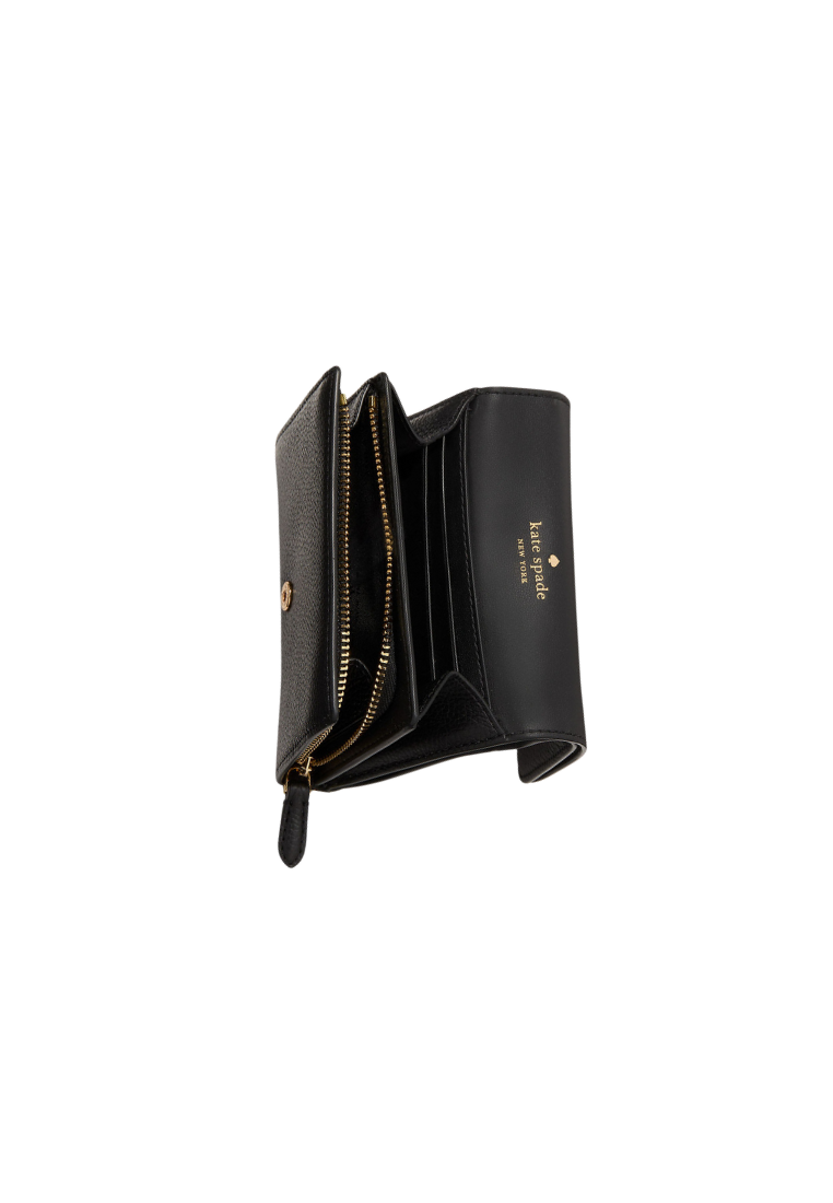 Kate Spade Kayla Small L-Zip Wallet In Black KK056