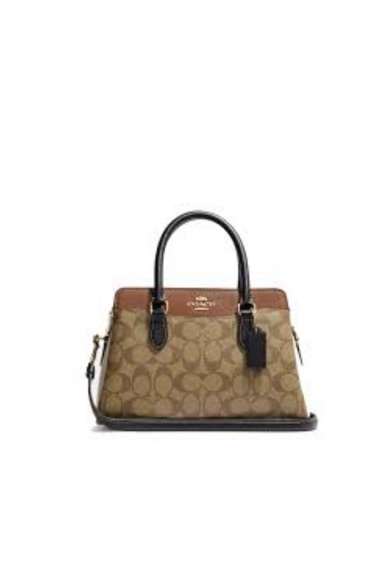 Coach Mini Darcie Carryall Handbag In Khaki Multi CH287