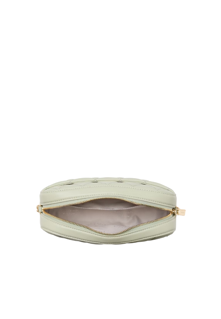 ( PREORDER ) Kate Spade Carey Quilted Studded Chain Camera Bag In Sage Bundle KL820