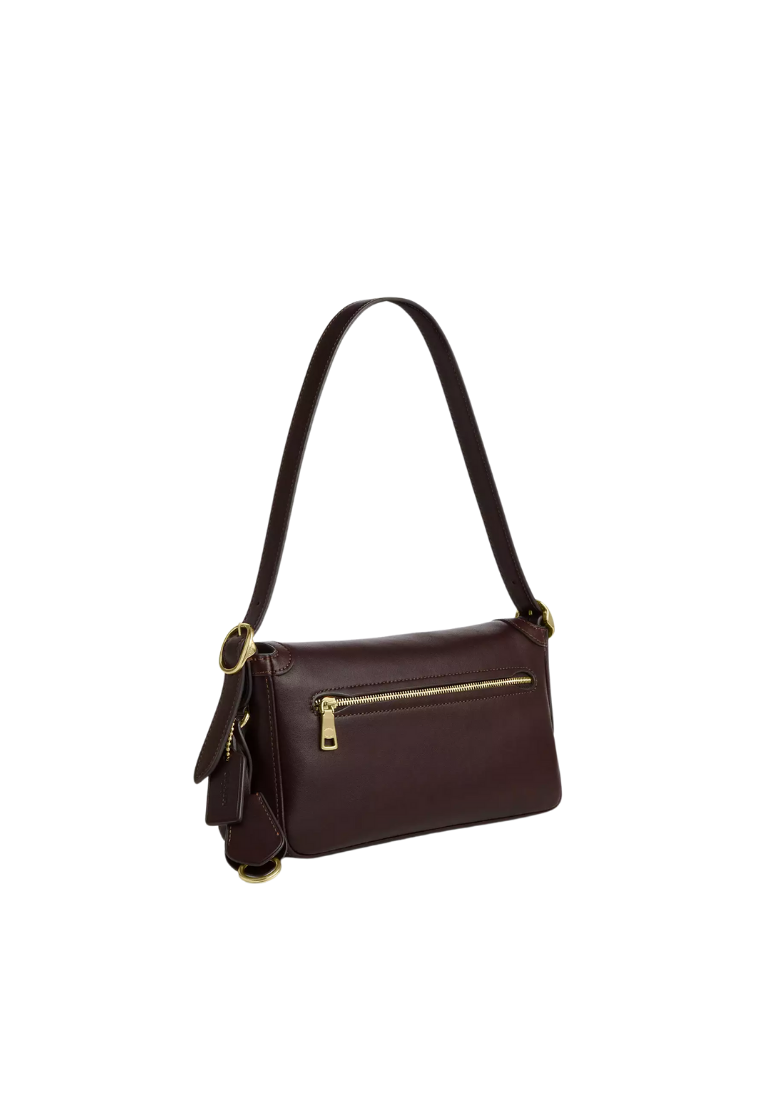 ( PREORDER ) Coach Etta Small Flap Shoulder Bag In Espresso CCV63