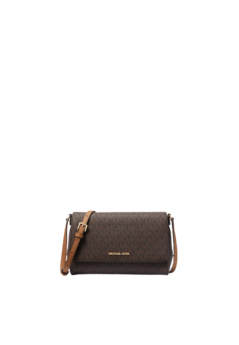 ( PREORDER ) Michael Kors Medium Logo Convertible Crossbody Bag In Brown 35H8GTTC6B