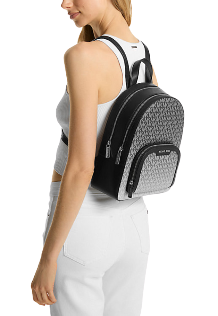 Michael Kors Jaycee Medium Ombre Signature Logo Backpack In Black 35R5S8TB8V