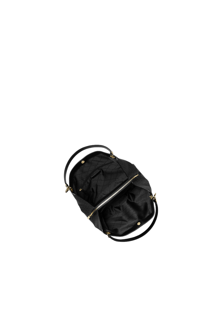 ( PREORDER ) Michael Kors Christina Large Signature Logo Shoulder Bag In Black 35T5G8WE6B