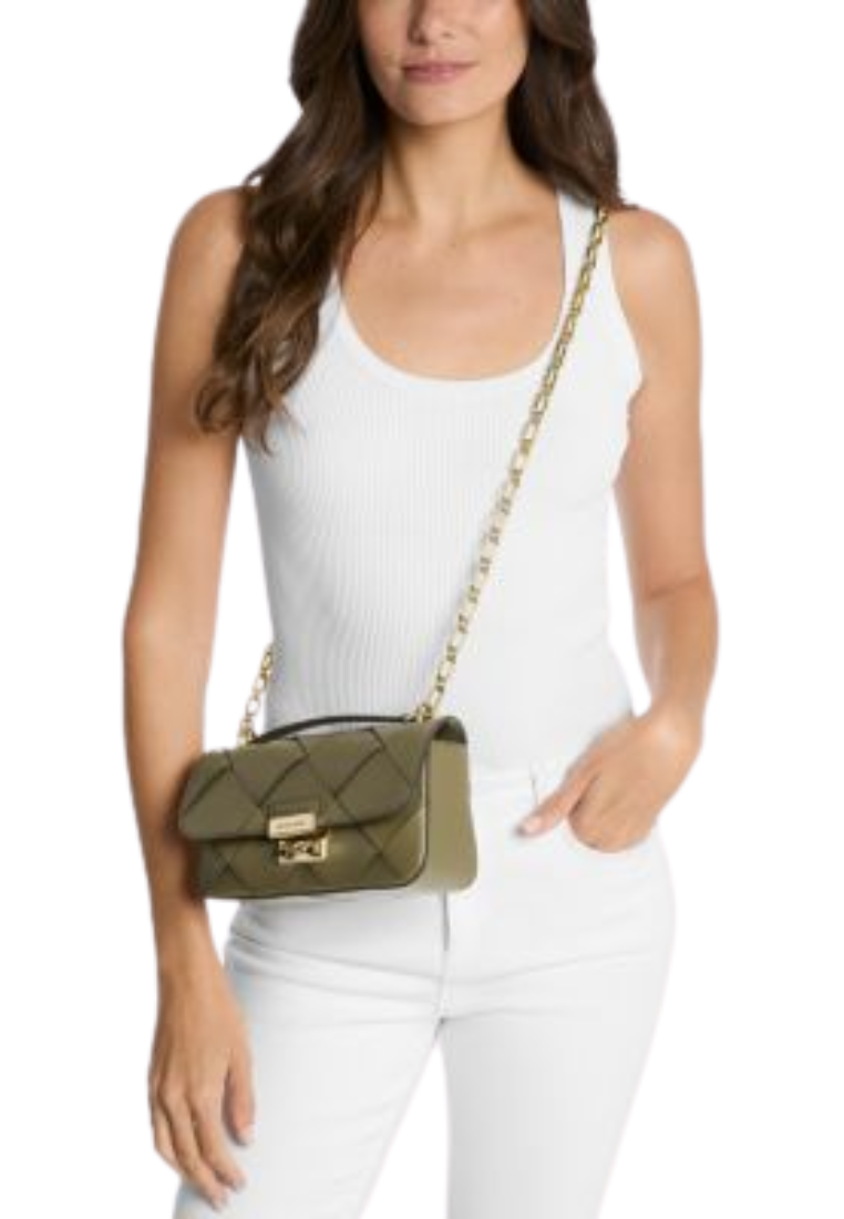 ( PREORDER ) Michael Kors Tribeca Crossbody Bag In Safari Green 30S5G2RL5L