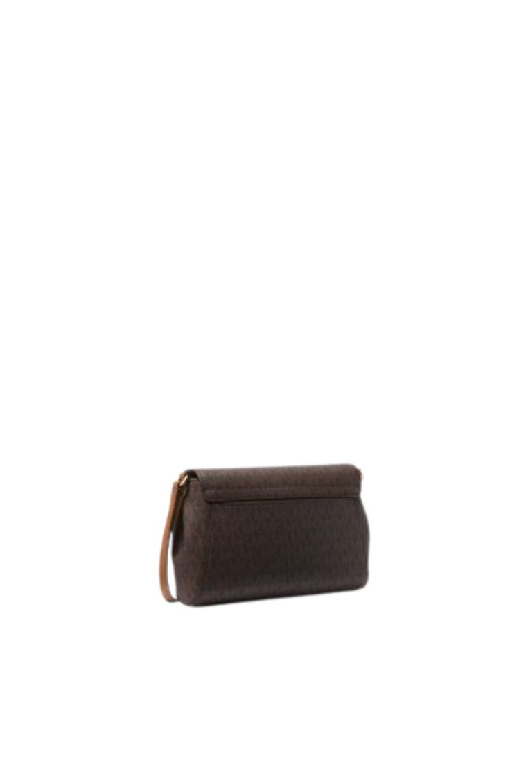 ( PREORDER ) Michael Kors Medium Logo Convertible Crossbody Bag In Brown 35H8GTTC6B