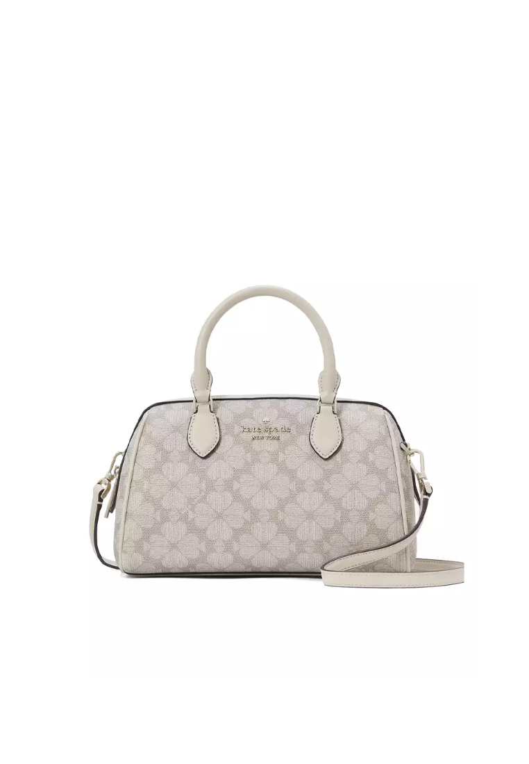 Kate Spade Signature Spade Flower Duffle Crossbody Bag In Dark Beige KG483