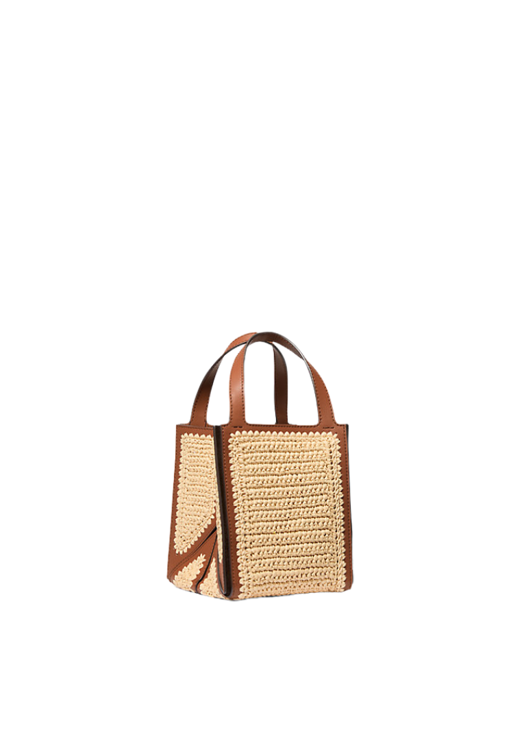 ( PREORDER ) Michael Kors Jordi Tote Bag In Natural Luggage 30S5G9JT5W