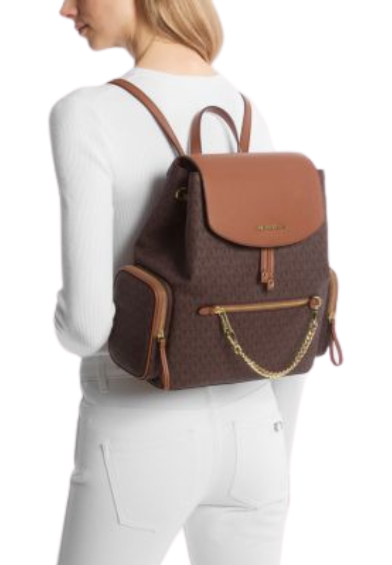 ( PREORDER ) Michael Kors Jet Set Large Backpack In Brown 35T1GTTB3B