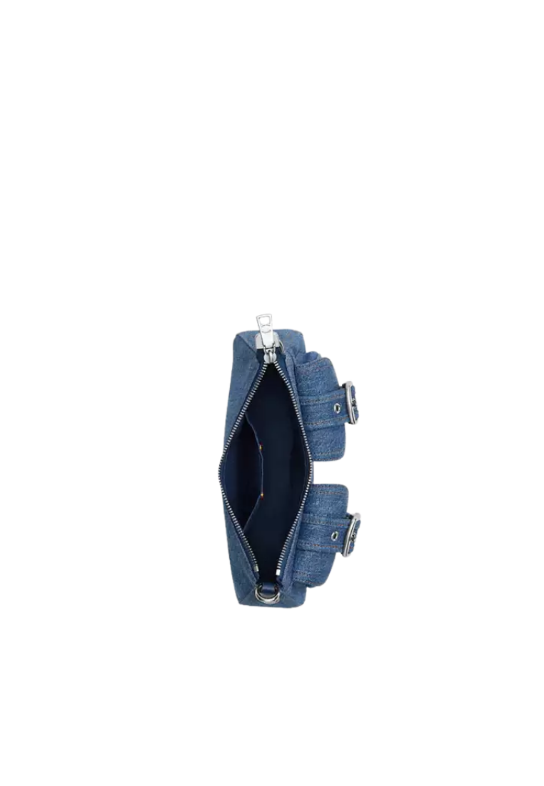 ( PREORDER ) Coach Ashton Shoulder Bag In Silver Indigo CAK44