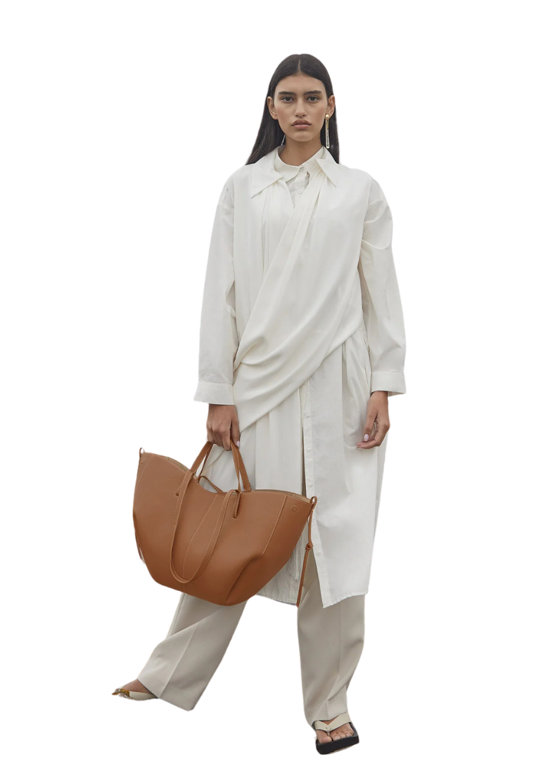 ( PREORDER ) Polene Cyme Shoulder Bag In Camel
