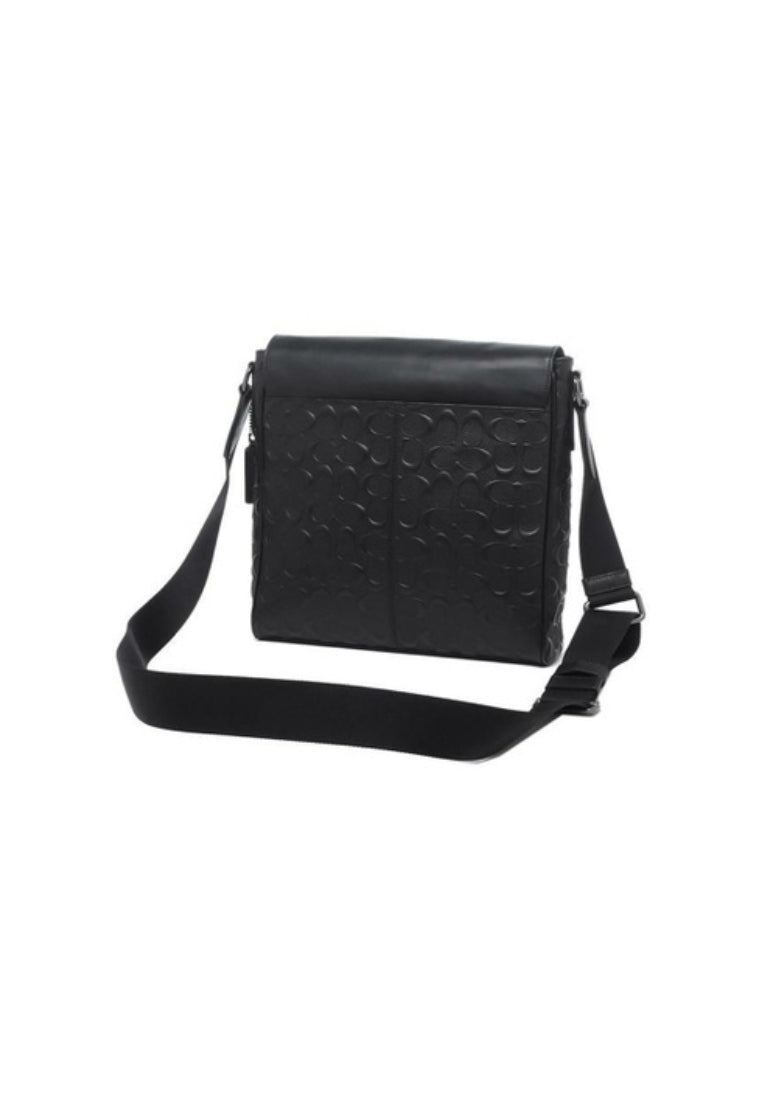 Coach Houston Map 4006 Embossed Crossbody Bag In Black