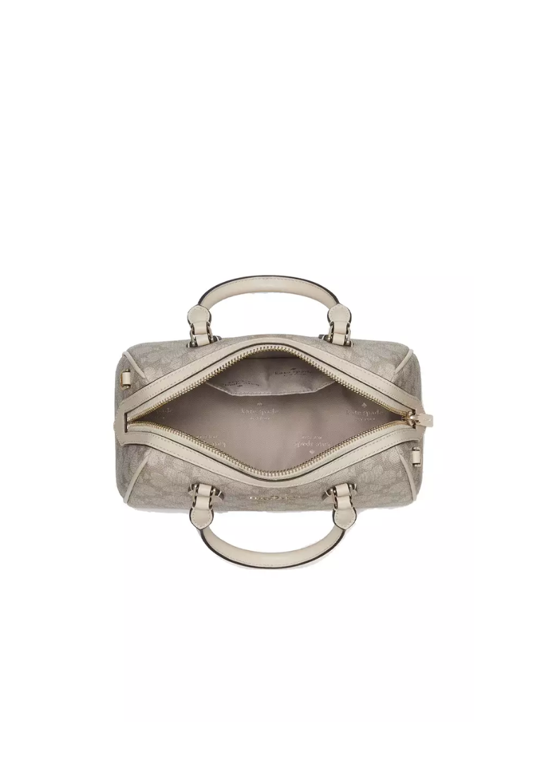 Kate Spade Signature Spade Flower Duffle Crossbody Bag In Dark Beige KG483