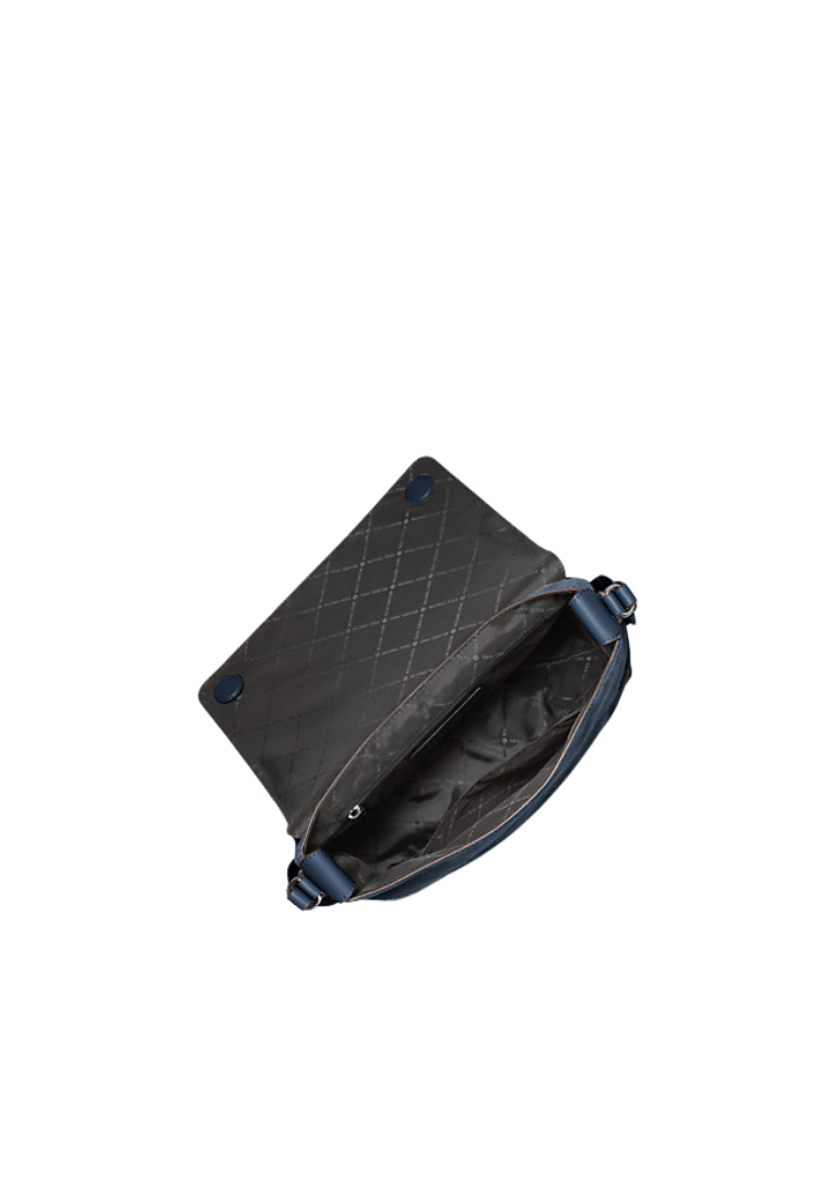 ( PREORDER ) Michael Kors Hudson Small Suede Messenger bag In Light Midnight 33F5BHDM0S