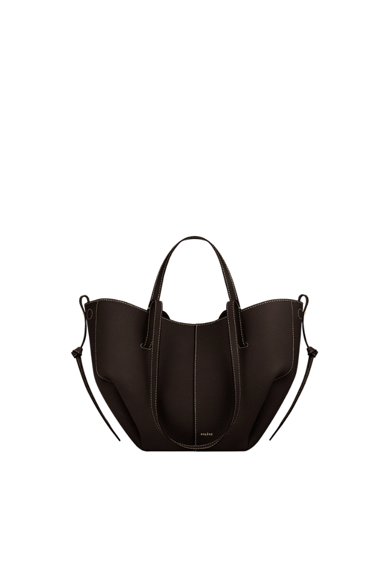 ( PREORDER ) Polene Cyme Mini Shoulder Bag In Textured Ebony
