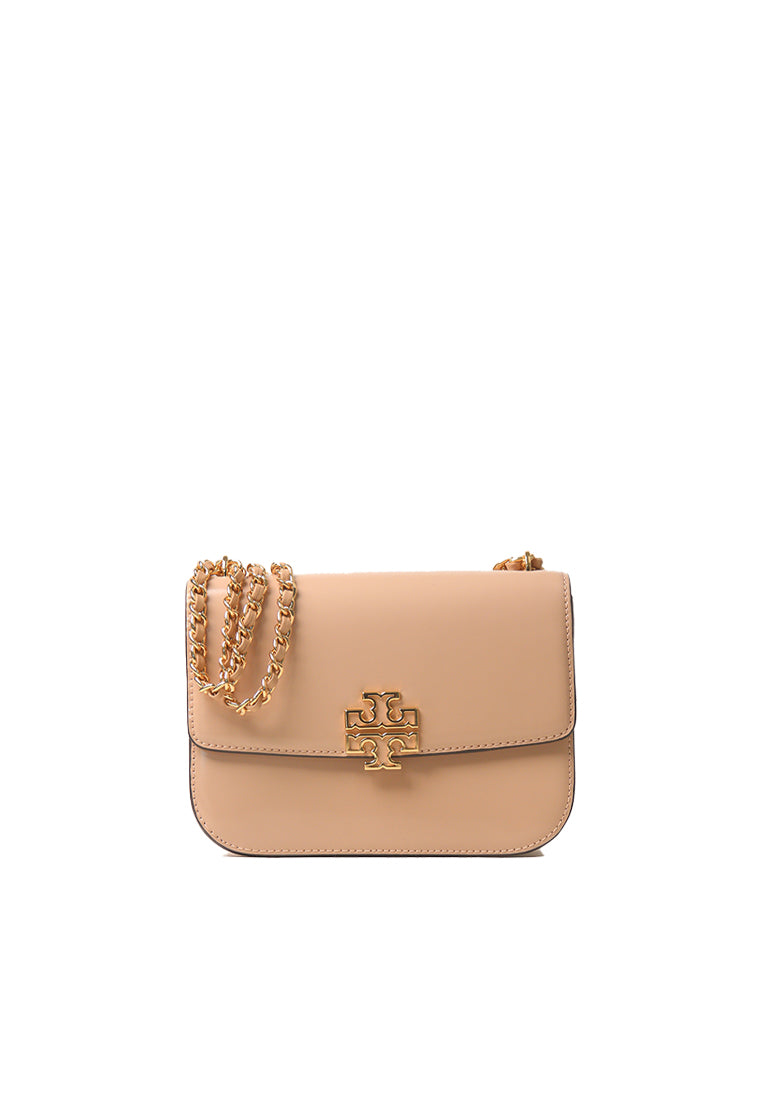 Tory Burch Britten Patent Adjustable Shoulder Bag In Devon Sand 146676