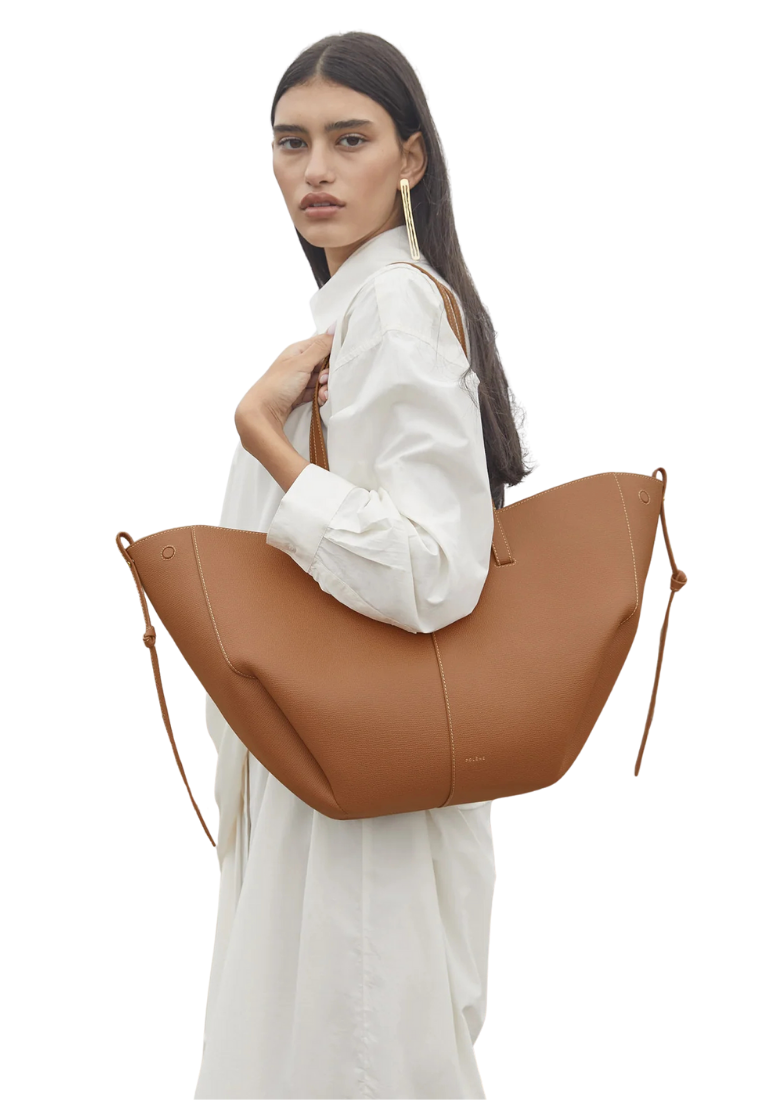 ( PREORDER ) Polene Cyme Shoulder Bag In Camel