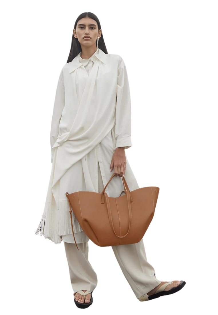 ( PREORDER ) Polene Cyme Shoulder Bag In Camel