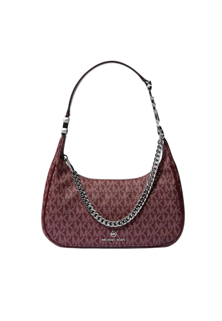 Michael Kors Piper Small Logo Shoulder Bag In Merlot 32F2SP1C1V
