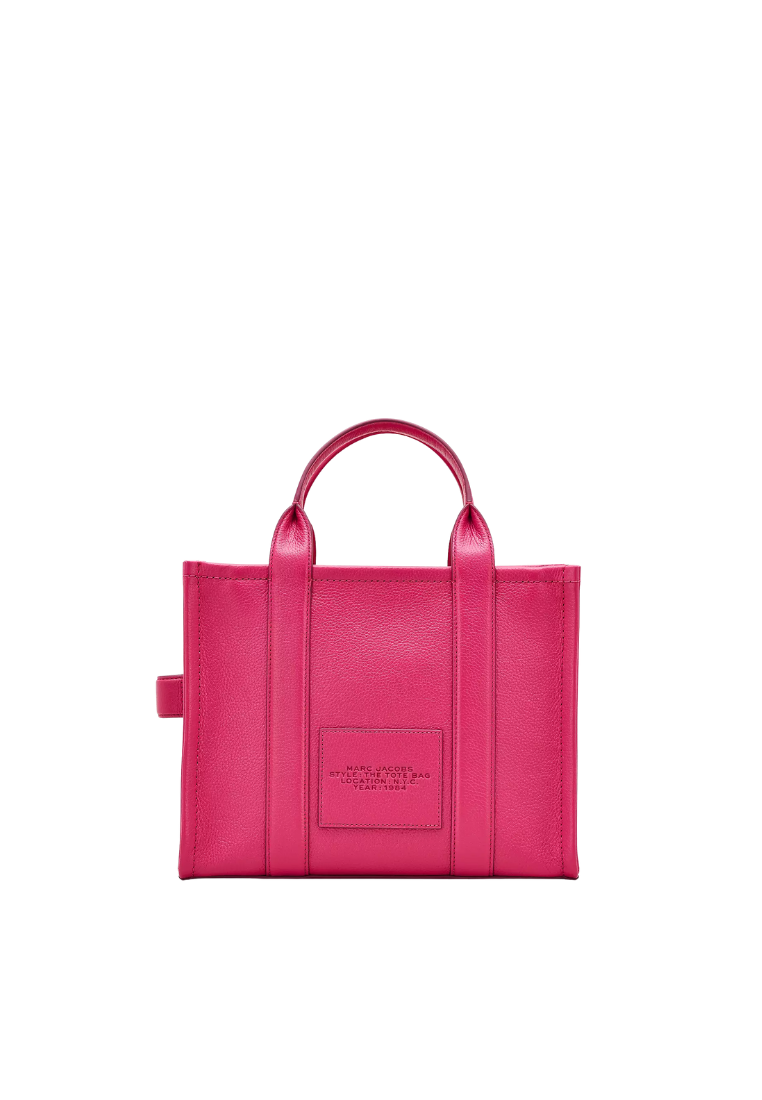 ( PREORDER ) Marc Jacobs The Leather Medium Tote Bag In Rasberry Pink H004L01PF21