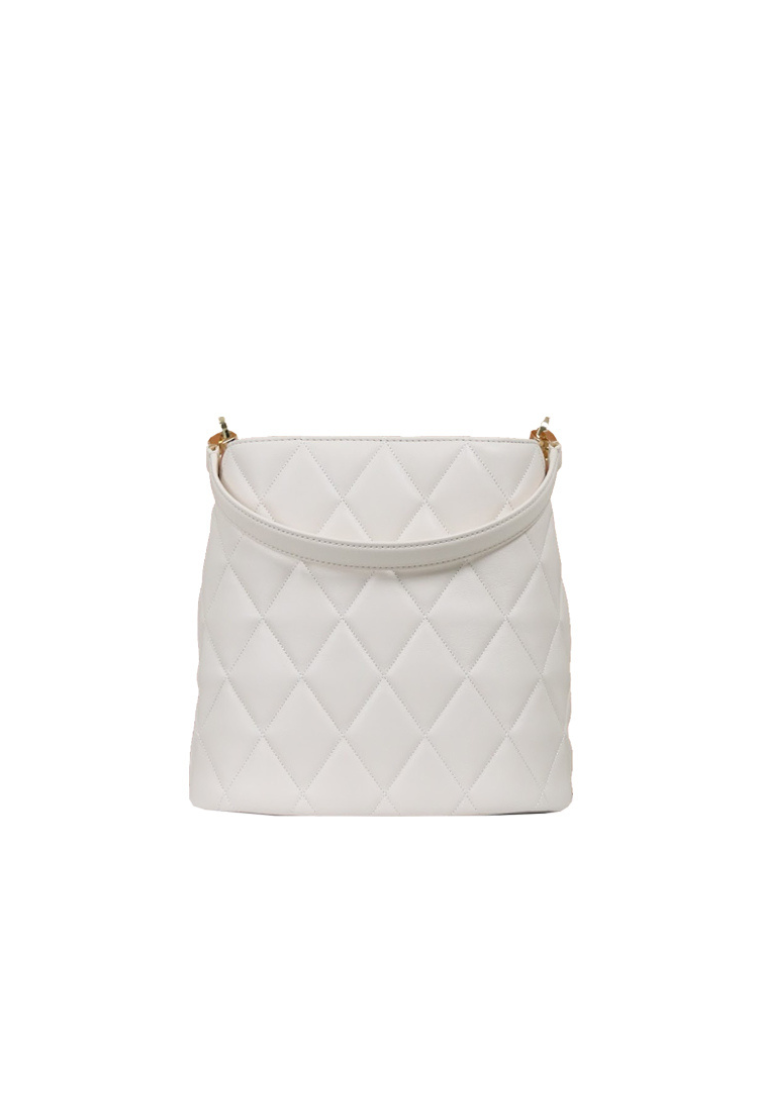 Kate Spade Carey Bucket Bag Smooth Quilted Leather In Parchment KA765