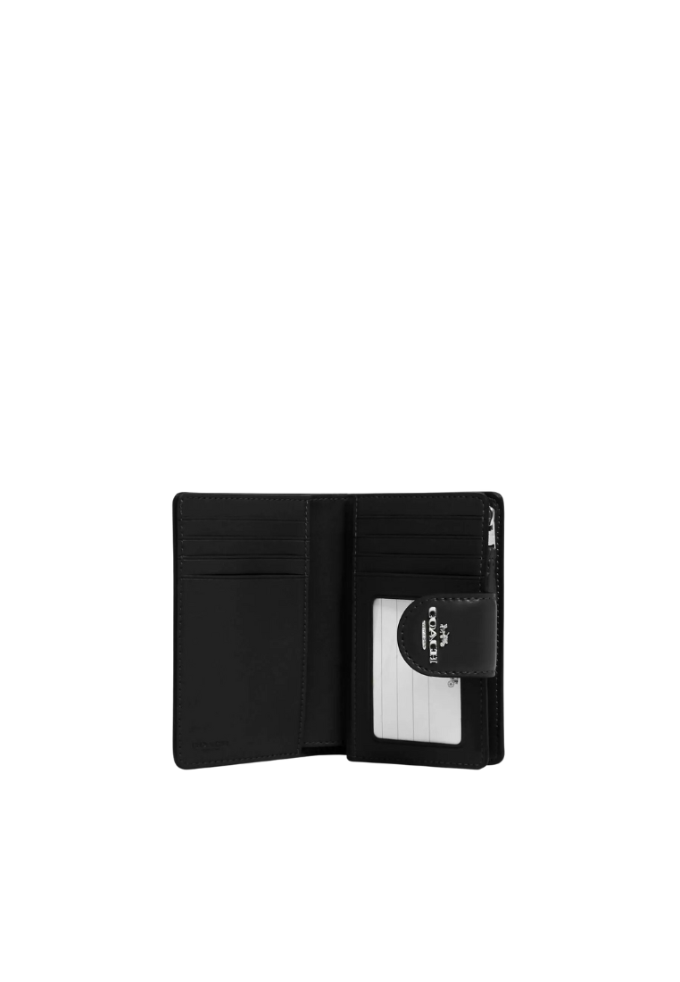 Coach Corner Zip Wallet Medium In Black CW526