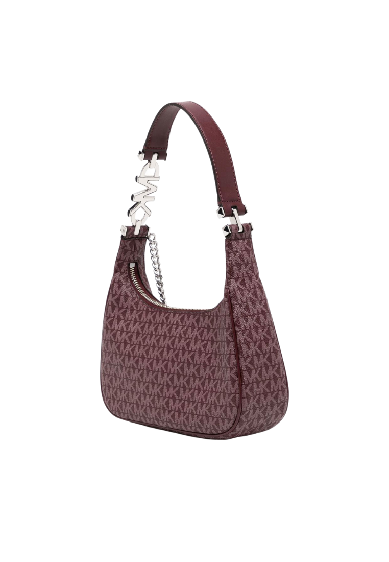 Michael Kors Piper Small Logo Shoulder Bag In Merlot 32F2SP1C1V