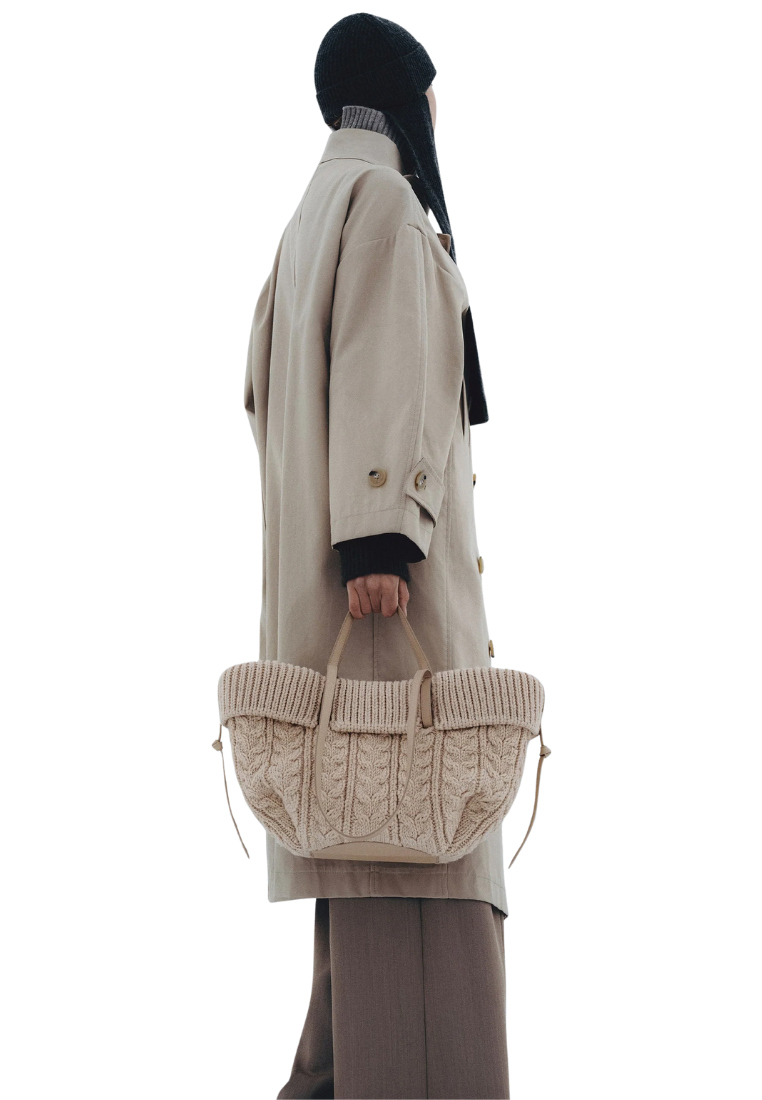 ( PREORDER ) Polene Cyme Mini Crossbody Bag In Merino Ecru 206