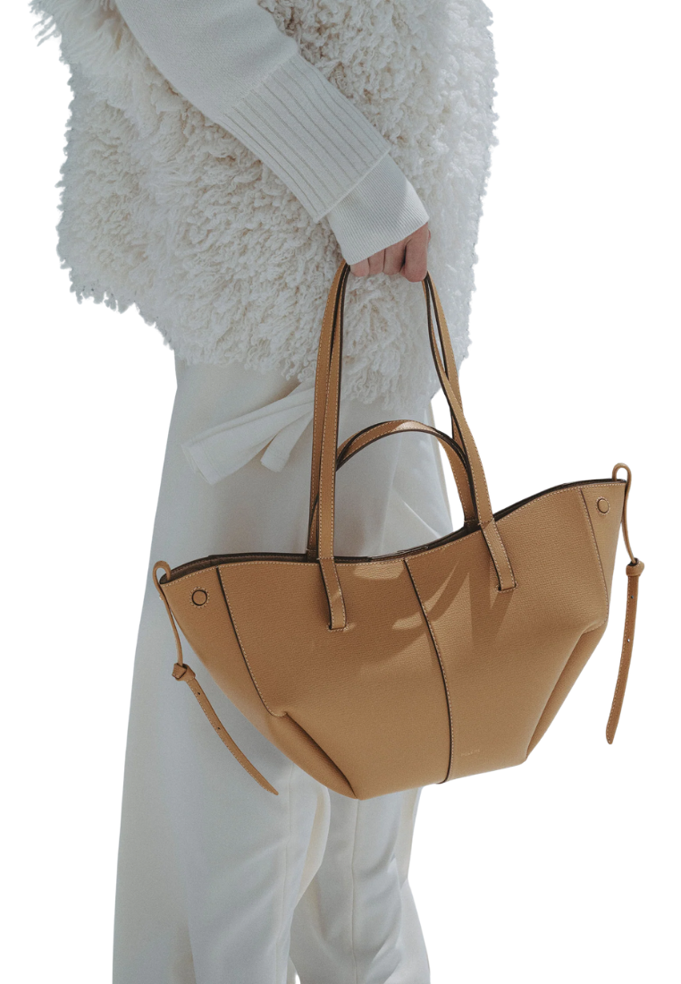 ( PREORDER ) Polene Cyme Mini Tote Bag In Ocher
