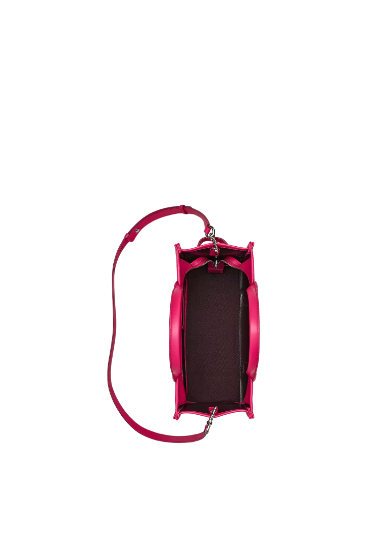 ( PREORDER ) Marc Jacobs The Leather Medium Tote Bag In Rasberry Pink H004L01PF21