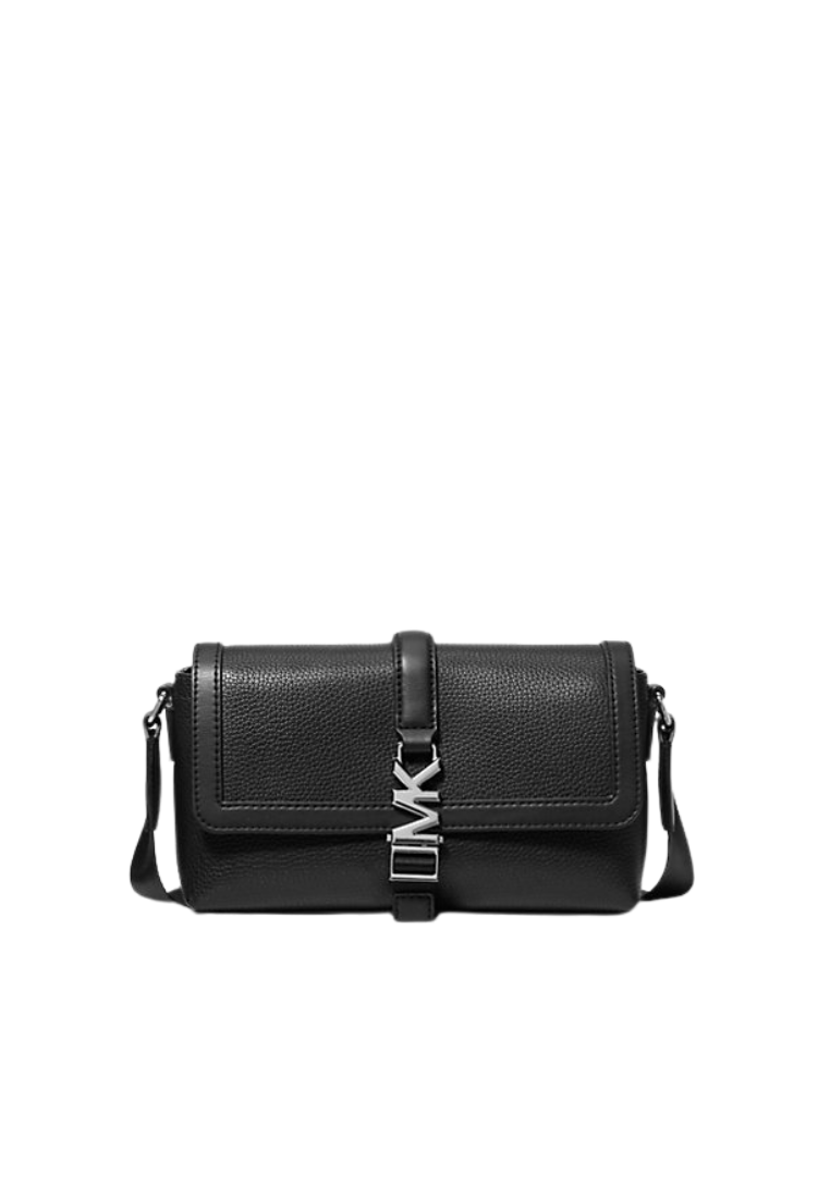 ( PREORDER ) Michael Kors Cyrus Small Pebbled Leather Crossbody bag In Black 37F5LCYM0L