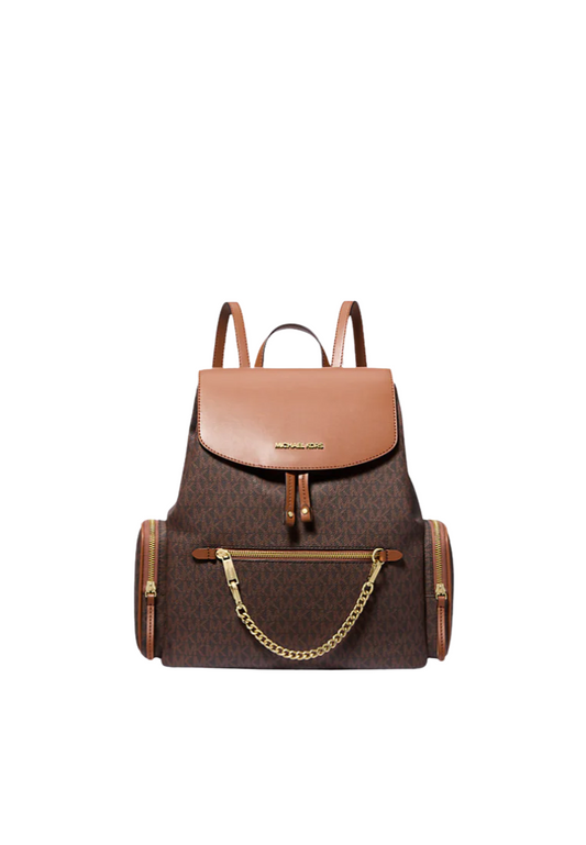 Michael Kors Jet Set Large Logo Backpack In Brown 35T1GTTB3B