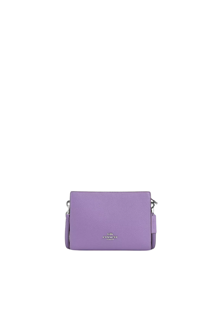 Coach Slim Crossbody Bag Pebbled Leather In Iris Cat21