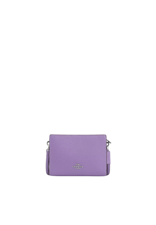 Coach Slim Crossbody Bag Pebbled Leather In Iris Cat21