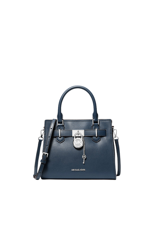 Michael Kors Hamilton Small Top Handle In Navy Blue Marine 35S3SHMS1L