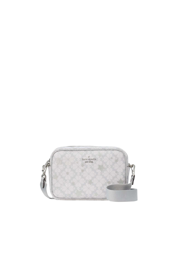 Kate Spade Flower Star Toss Mini Camera Bag In Platinum Grey KK062