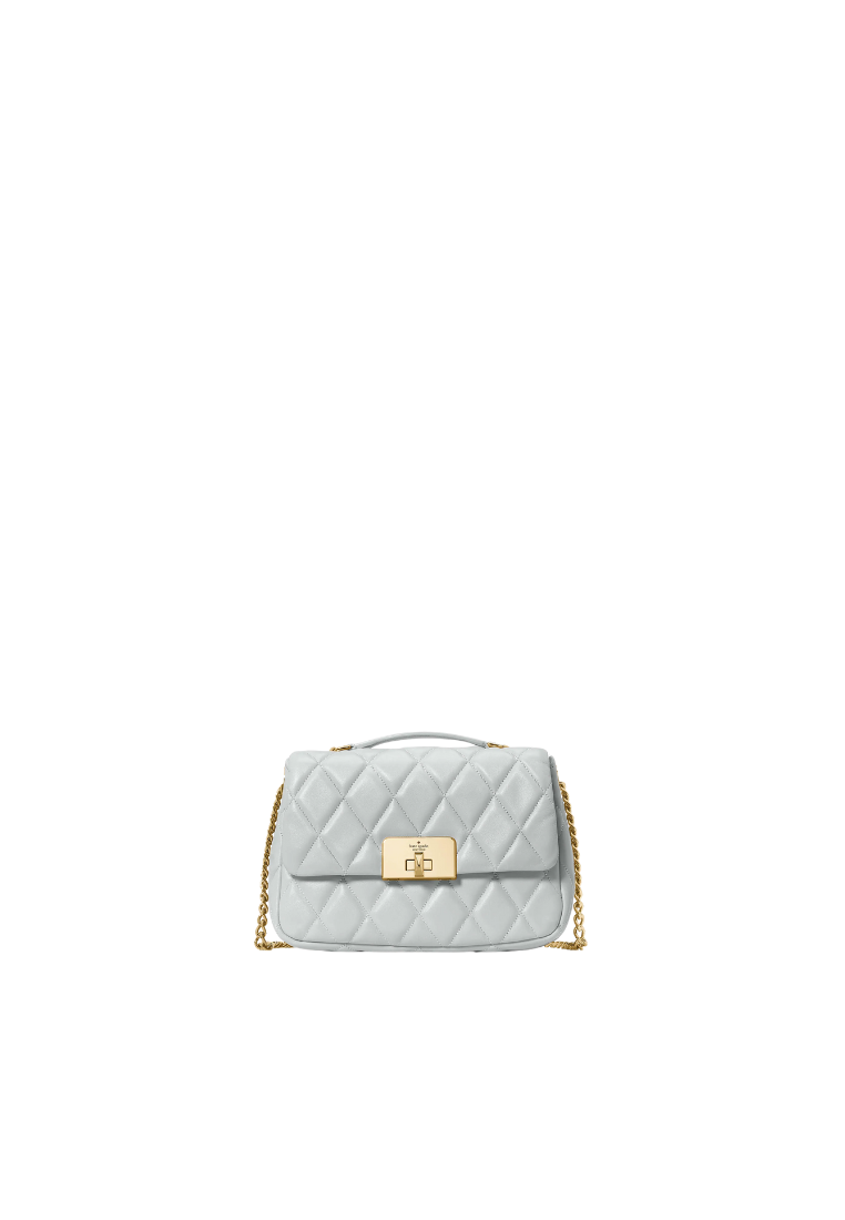 Kate Spade Carey Quilted Crossbody Bag Small Flap In Stone Path Kj949