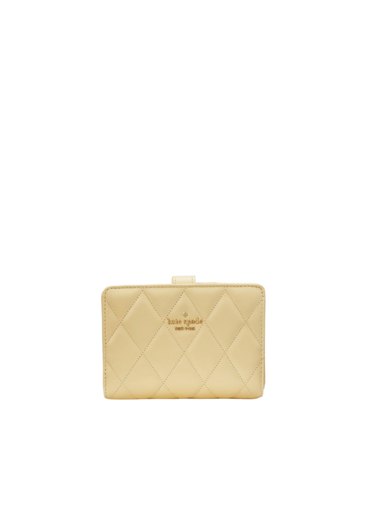 Kate Spade Carey Medium Wallet Compact Billfold In Butter KG424