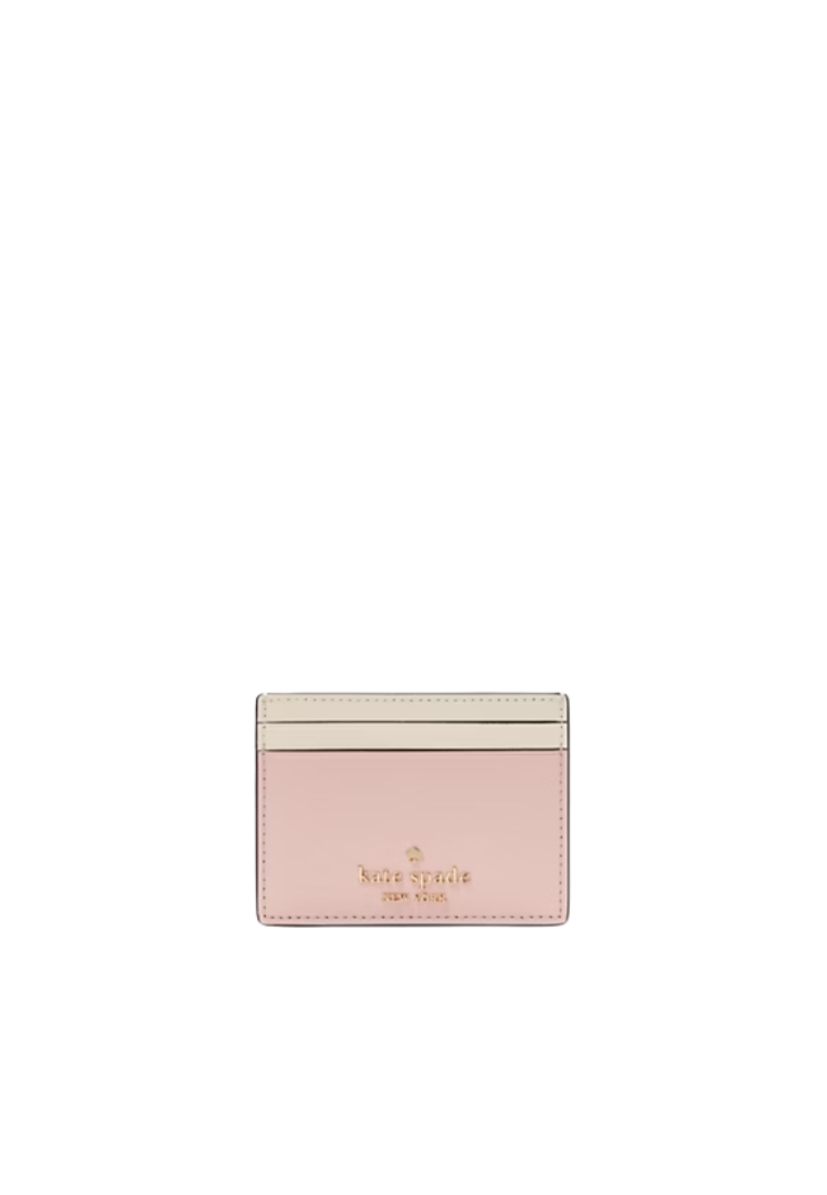 Kate Spade Madison Colorblock Small Slim Card Holder In Rose Smoke KI369