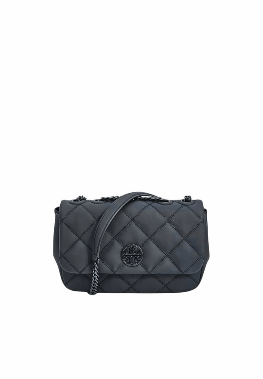 Tory Burch Willa Matte Small Adjustable Shoulder Bag In Black 149682