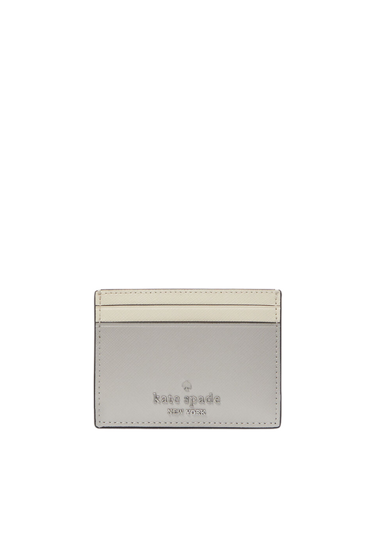 Kate Spade Madison Small Slim Card Case In Platinum Grey KI369