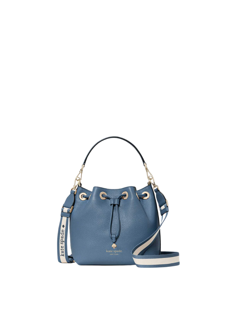 Kate Spade Emma Small Bucket Bag In Blue Stone KK071
