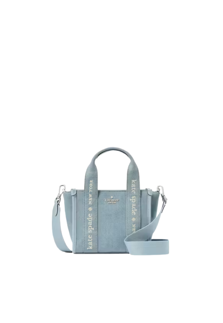 Kate Spade Kip Denim Mini Tote Bag In Blue Multi KL066
