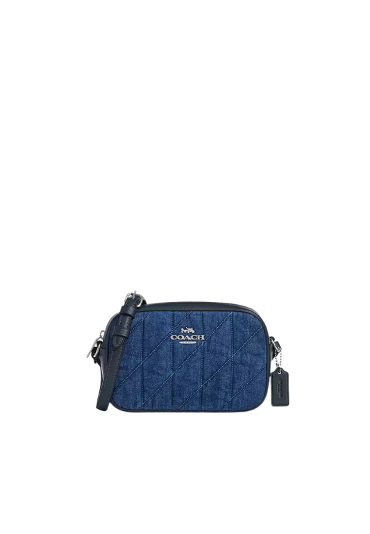 Coach Mini Jamie Camera Bag With Quilting In Denim CAP99
