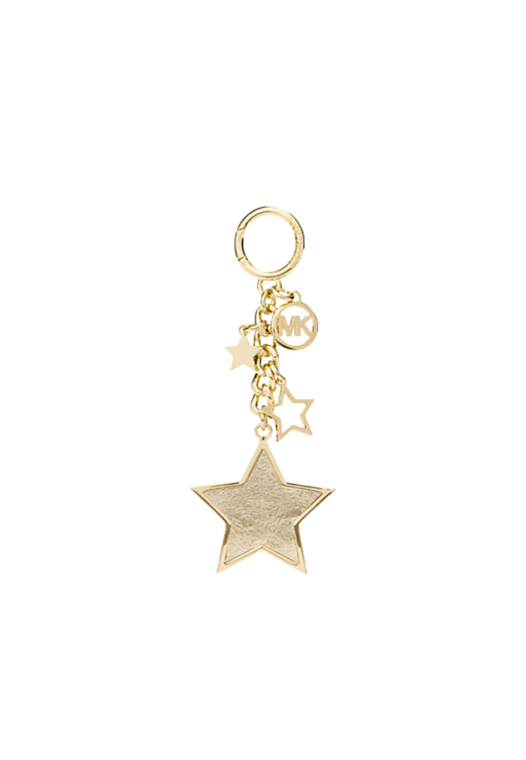 ( PREORDER ) Michael Kors Star Bag Charm In Pale Gold 35F5GGFK7M