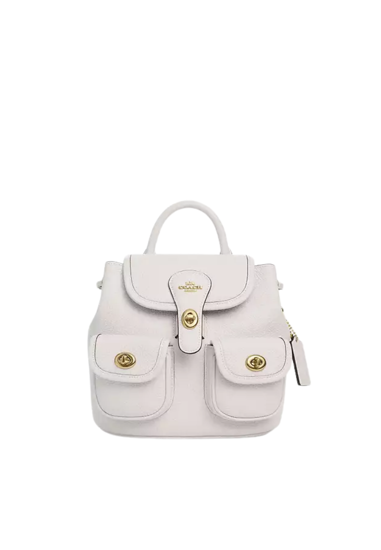 ( PREORDER ) Coach Hadley Backpack In Gold Chalk CBH09