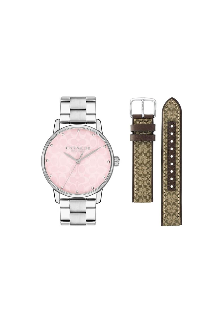 Coach Grand Gift Set Watches In Silver Pink 14000088
