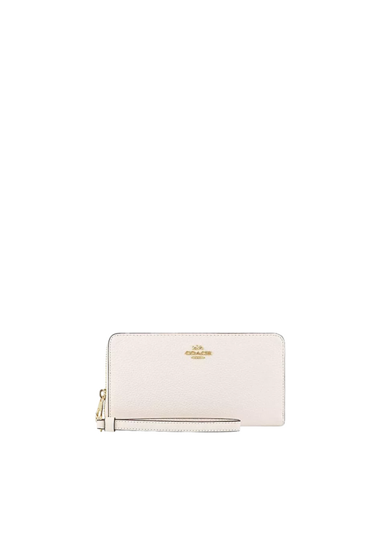 Coach Long Zip Around Wallet In Chalk C4451